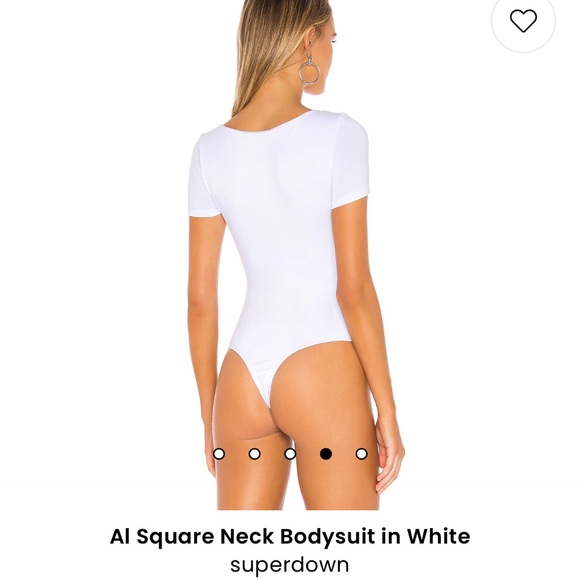 Superdown Al square neck short sleeve bodysuit - Picture 3 of 11